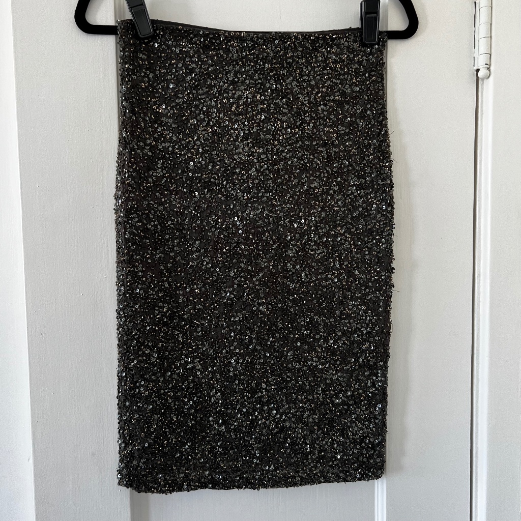 Alice + Olivia Ramos Sequin Pencil Skirt
